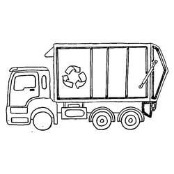 Dessin à colorier: Camion Poubelle (Transport) #202065 - Coloriages à Imprimer Gratuits
