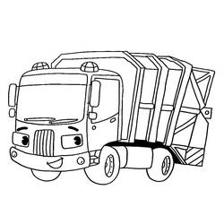 Dessin à colorier: Camion Poubelle (Transport) #202070 - Coloriages à Imprimer Gratuits