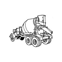 Dessin à colorier: Camion Toupie (Transport) #220940 - Coloriages à Imprimer Gratuits