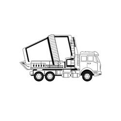 Dessin à colorier: Camion Toupie (Transport) #220941 - Coloriages à Imprimer Gratuits