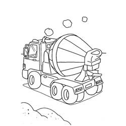Dessin à colorier: Camion Toupie (Transport) #220951 - Coloriages à Imprimer Gratuits