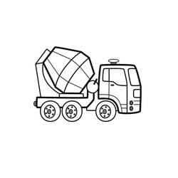 Dessin à colorier: Camion Toupie (Transport) #220952 - Coloriages à Imprimer Gratuits