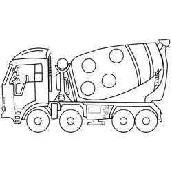 Dessin à colorier: Camion Toupie (Transport) #220953 - Coloriages à Imprimer Gratuits