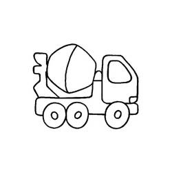 Dessin à colorier: Camion Toupie (Transport) #220958 - Coloriages à Imprimer Gratuits