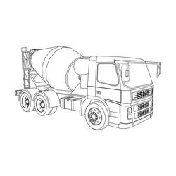 Dessin à colorier: Camion Toupie (Transport) #220962 - Coloriages à Imprimer Gratuits