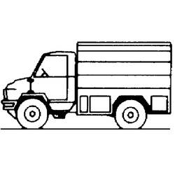 Dessin à colorier: Camionnette (Transport) #145101 - Coloriages à imprimer