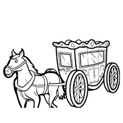 Dessin à colorier: Carrosse (Transport) #209851 - Coloriages à Imprimer Gratuits