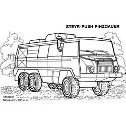 Dessin à colorier: Char (Transport) #138036 - Coloriages à Imprimer Gratuits