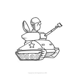 Dessin à colorier: Char (Transport) #138039 - Coloriages à Imprimer Gratuits