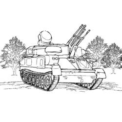 Dessin à colorier: Char (Transport) #138044 - Coloriages à Imprimer Gratuits