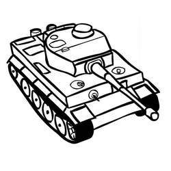 Dessin à colorier: Char (Transport) #192636 - Coloriages à Imprimer Gratuits