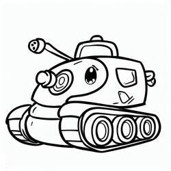 Dessin à colorier: Char (Transport) #192638 - Coloriages à Imprimer Gratuits