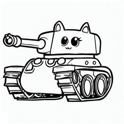 Dessin à colorier: Char (Transport) #192640 - Coloriages à Imprimer Gratuits