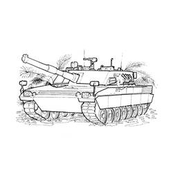 Coloriage Char (Transport) #192643 à imprimer et colorier
