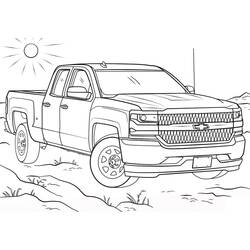 Dessin à colorier: Chevrolet (Transport) #204484 - Coloriages à Imprimer Gratuits