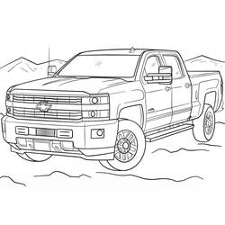 Dessin à colorier: Chevrolet (Transport) #204494 - Coloriages à Imprimer Gratuits