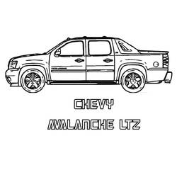 Dessin à colorier: Chevrolet (Transport) #204500 - Coloriages à Imprimer Gratuits