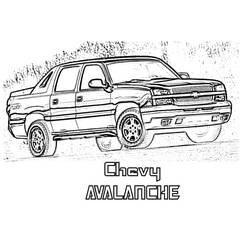 Dessin à colorier: Chevrolet (Transport) #204501 - Coloriages à Imprimer Gratuits