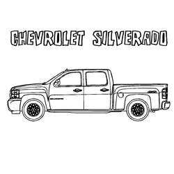 Dessin à colorier: Chevrolet (Transport) #204509 - Coloriages à Imprimer Gratuits