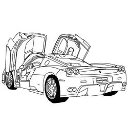 Dessin à colorier: Ferrari (Transport) #186869 - Coloriages à Imprimer Gratuits
