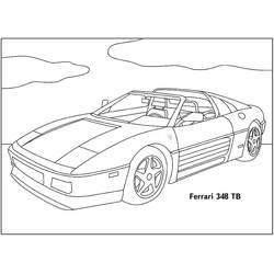 Dessin à colorier: Ferrari (Transport) #186883 - Coloriages à Imprimer Gratuits
