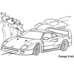 Dessin à colorier: Ferrari (Transport) #186886 - Coloriages à Imprimer Gratuits
