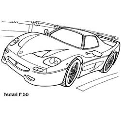 Dessin à colorier: Ferrari (Transport) #186887 - Coloriages à Imprimer Gratuits