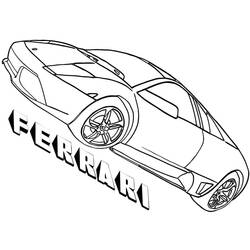 Dessin à colorier: Ferrari (Transport) #186893 - Coloriages à Imprimer Gratuits