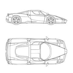 Dessin à colorier: Ferrari (Transport) #186894 - Coloriages à Imprimer Gratuits