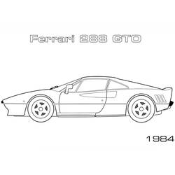 Dessin à colorier: Ferrari (Transport) #186902 - Coloriages à Imprimer Gratuits