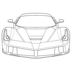 Dessin à colorier: Ferrari (Transport) #186914 - Coloriages à Imprimer Gratuits