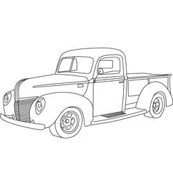 Dessin à colorier: Ford (Transport) #174184 - Coloriages à Imprimer Gratuits