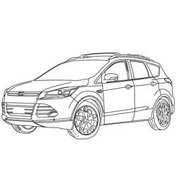 Dessin à colorier: Ford (Transport) #174193 - Coloriages à Imprimer Gratuits