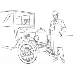 Dessin à colorier: Ford (Transport) #174209 - Coloriages à Imprimer Gratuits