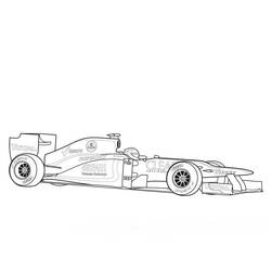 Dessin à colorier: Formule 1 (Transport) #197669 - Coloriages à Imprimer Gratuits