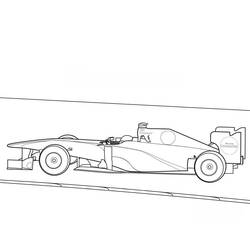 Dessin à colorier: Formule 1 (Transport) #197670 - Coloriages à Imprimer Gratuits