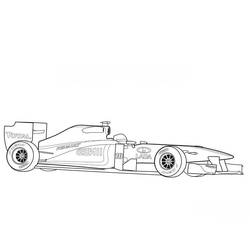 Dessin à colorier: Formule 1 (Transport) #197671 - Coloriages à Imprimer Gratuits