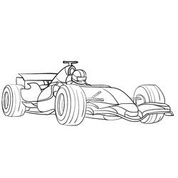 Dessin à colorier: Formule 1 (Transport) #197672 - Coloriages à Imprimer Gratuits