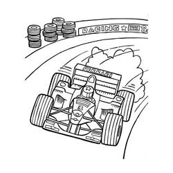 Dessin à colorier: Formule 1 (Transport) #197679 - Coloriages à Imprimer Gratuits