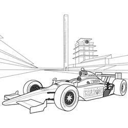 Dessin à colorier: Formule 1 (Transport) #197685 - Coloriages à Imprimer Gratuits