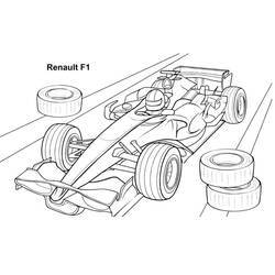 Dessin à colorier: Formule 1 (Transport) #197687 - Coloriages à Imprimer Gratuits