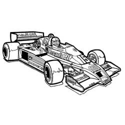Dessin à colorier: Formule 1 (Transport) #197688 - Coloriages à Imprimer Gratuits
