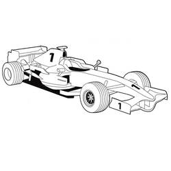 Dessin à colorier: Formule 1 (Transport) #197689 - Coloriages à Imprimer Gratuits