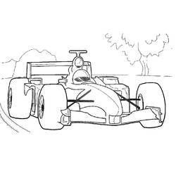 Dessin à colorier: Formule 1 (Transport) #197690 - Coloriages à Imprimer Gratuits