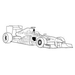 Dessin à colorier: Formule 1 (Transport) #197693 - Coloriages à Imprimer Gratuits