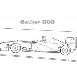 Dessin à colorier: Formule 1 (Transport) #197695 - Coloriages à Imprimer Gratuits