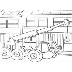 Dessin à colorier: Grue (Transport) #187868 - Coloriages à Imprimer Gratuits