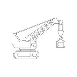 Dessin à colorier: Grue (Transport) #187873 - Coloriages à Imprimer Gratuits