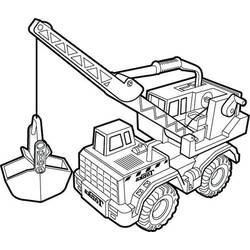 Dessin à colorier: Grue (Transport) #187874 - Coloriages à Imprimer Gratuits