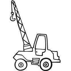 Dessin à colorier: Grue (Transport) #187875 - Coloriages à Imprimer Gratuits
